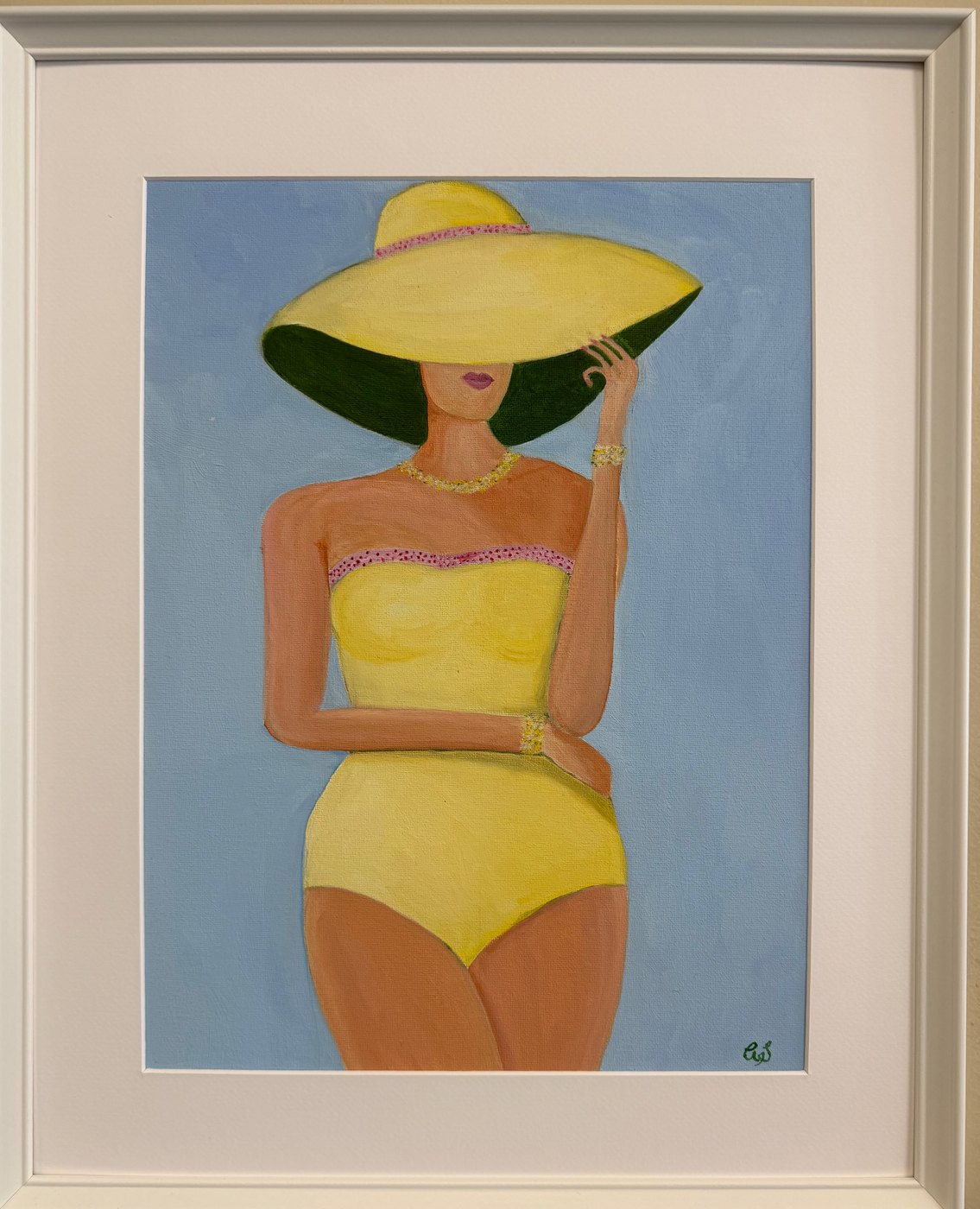 La femme au chapeau jaune