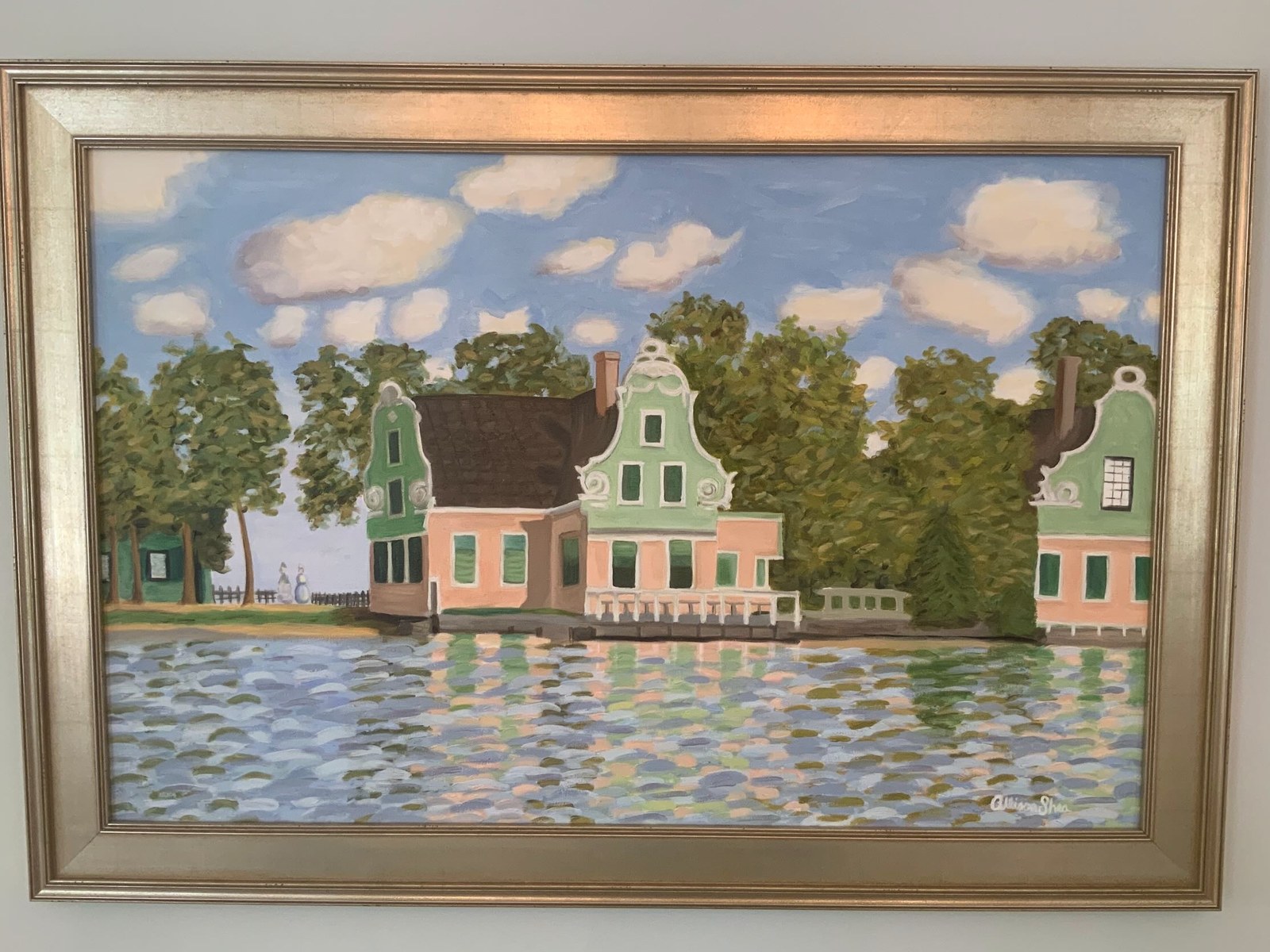 After Monet: Houses on the Zaan
